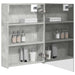 Dulap cu oglindă pentru baie Gri din beton 50 x 14,5 x 70 cm - WALTI WALTI