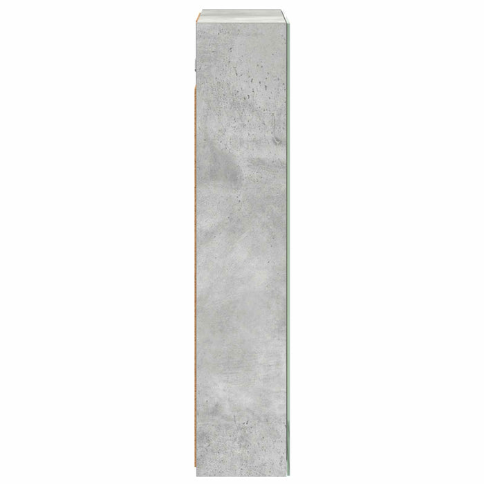 Dulap cu oglindă pentru baie Gri din beton 50 x 14,5 x 70 cm - WALTI WALTI