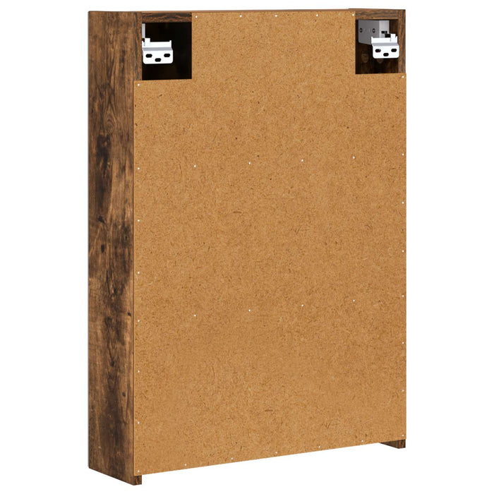 Dulap cu oglindă pentru baie Stejar fumuriu 50 x 14,5 x 70 cm - WALTI WALTI