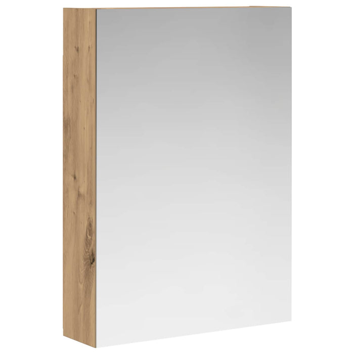 Dulap cu oglindă pentru baie Stejar artizanal 50 x 14,5 x 70 cm - WALTI WALTI