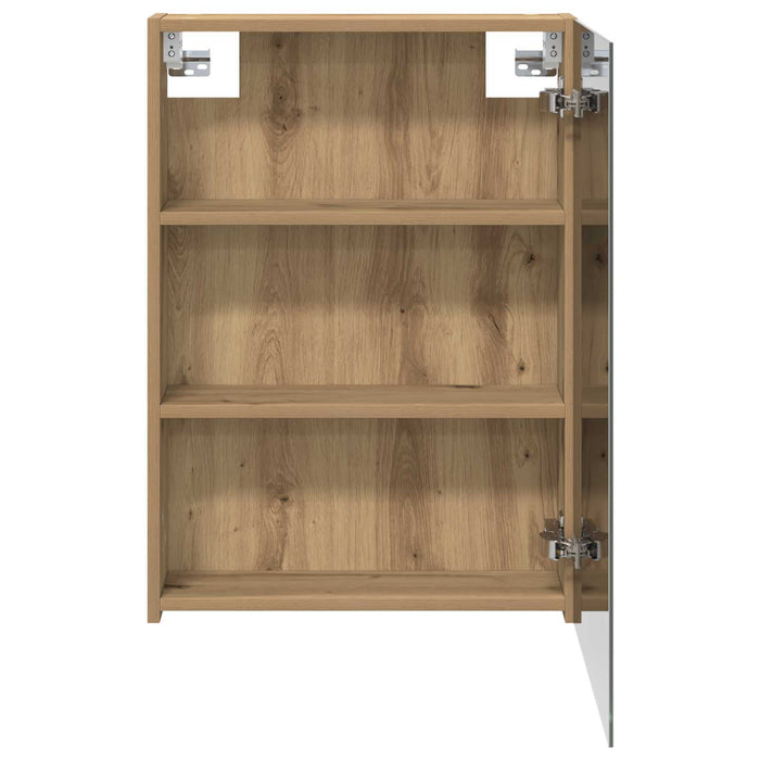 Dulap cu oglindă pentru baie Stejar artizanal 50 x 14,5 x 70 cm - WALTI WALTI