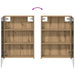 Dulap cu oglindă pentru baie Stejar artizanal 50 x 14,5 x 70 cm - WALTI WALTI