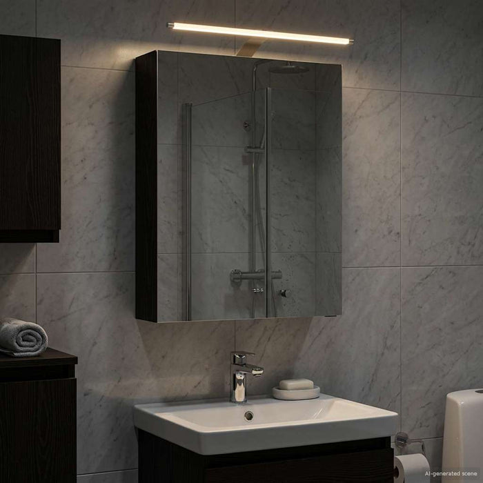 Dulap cu oglindă pentru baie Stejar Negru 50 x 14,5 x 70 cm - WALTI WALTI
