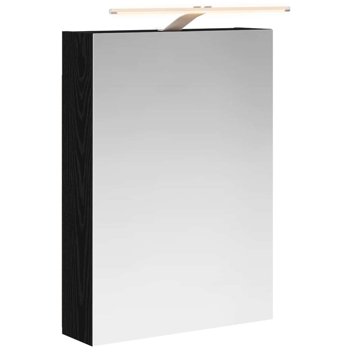 Dulap cu oglindă pentru baie Stejar Negru 50 x 14,5 x 70 cm - WALTI WALTI