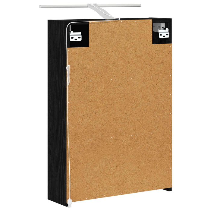 Dulap cu oglindă pentru baie Stejar Negru 50 x 14,5 x 70 cm - WALTI WALTI