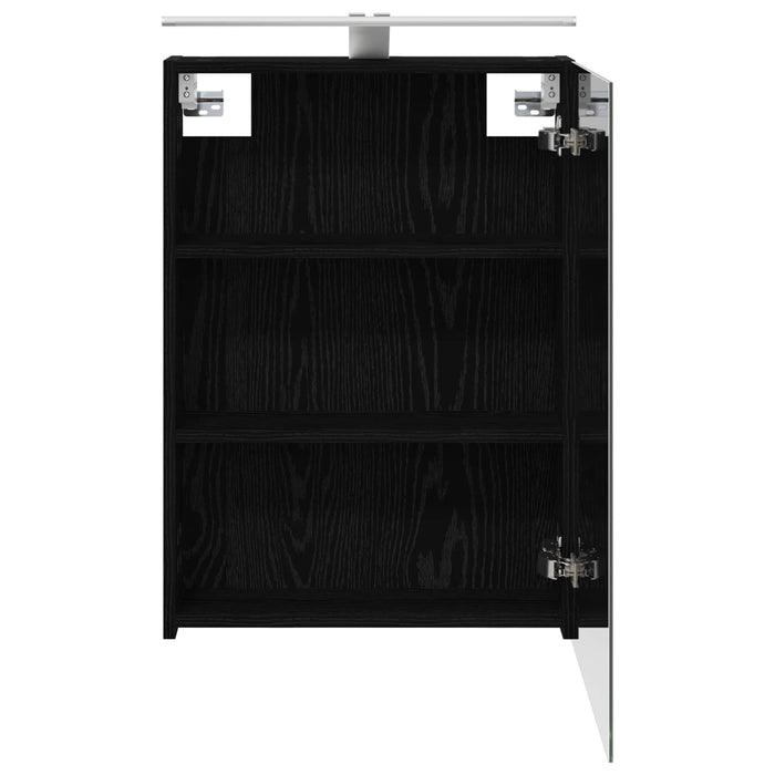 Dulap cu oglindă pentru baie Stejar Negru 50 x 14,5 x 70 cm - WALTI WALTI