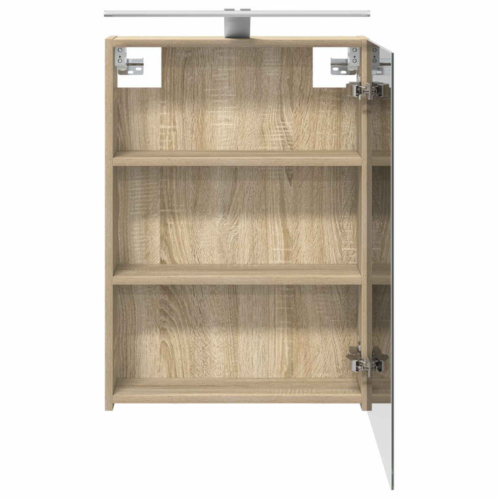 Dulap cu oglindă pentru baie Stejar Sonoma 50 x 14,5 x 70 cm - WALTI WALTI