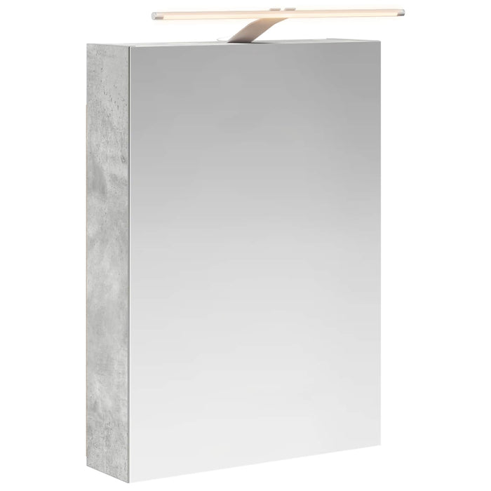 Dulap cu oglindă pentru baie Gri din beton 50 x 14,5 x 70 cm - WALTI WALTI