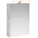 Dulap cu oglindă pentru baie Gri din beton 50 x 14,5 x 70 cm - WALTI WALTI