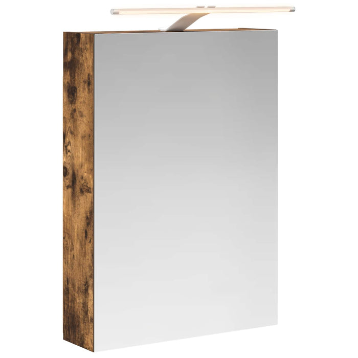 Dulap cu oglindă pentru baie Stejar fumuriu 50 x 14,5 x 70 cm - WALTI WALTI