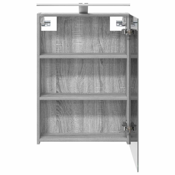 Dulap cu oglindă pentru baie Gri Sonoma 50 x 14,5 x 70 cm - WALTI WALTI