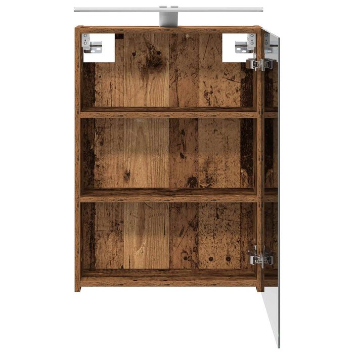 Dulap cu oglindă pentru baie Lemn vechi 50 x 14,5 x 70 cm - WALTI WALTI