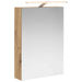 Dulap cu oglindă pentru baie Stejar artizanal 50 x 14,5 x 70 cm - WALTI WALTI