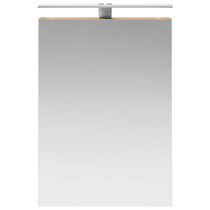 Dulap cu oglindă pentru baie Stejar artizanal 50 x 14,5 x 70 cm - WALTI WALTI