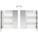 Dulap cu oglindă pentru baie cu raft Alb 60 x 14,5 x 70 cm - WALTI WALTI