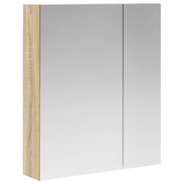 Dulap cu oglindă pentru baie Stejar Sonoma 60 x 14,5 x 70 cm - WALTI WALTI