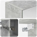 Dulap cu oglindă pentru baie Gri din beton 60 x 14,5 x 70 cm - WALTI WALTI