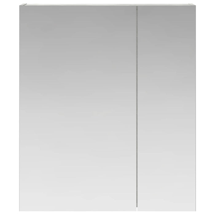 Dulap cu oglindă pentru baie Gri din beton 60 x 14,5 x 70 cm - WALTI WALTI