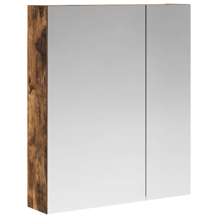 Dulap cu oglindă pentru baie Stejar fumuriu 60 x 14,5 x 70 cm - WALTI WALTI