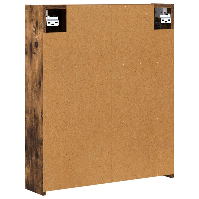 Dulap cu oglindă pentru baie Stejar fumuriu 60 x 14,5 x 70 cm - WALTI WALTI