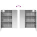 Dulap cu oglindă pentru baie Gri Sonoma 60 x 14,5 x 70 cm - WALTI WALTI