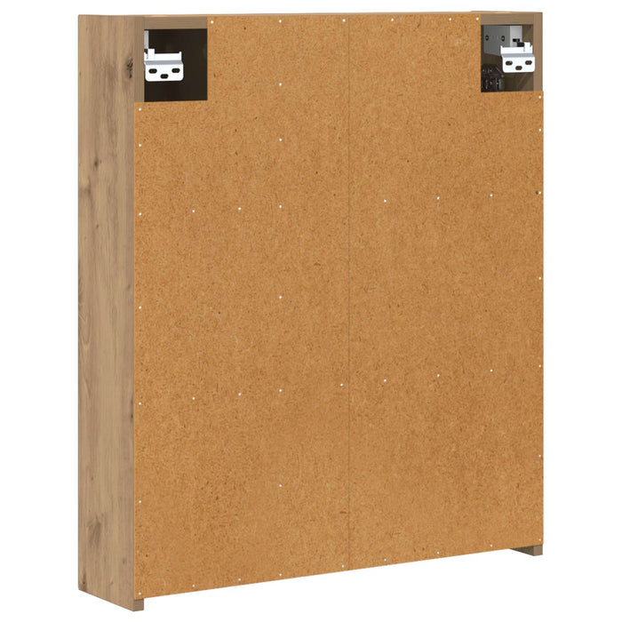 Dulap cu oglindă pentru baie Stejar artizanal 60 x 14,5 x 70 cm - WALTI WALTI
