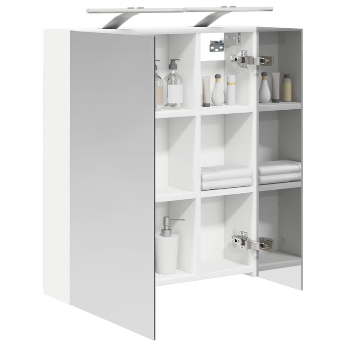 Dulap cu oglindă pentru baie Alb 60 x 14,5 x 70 cm - WALTI WALTI
