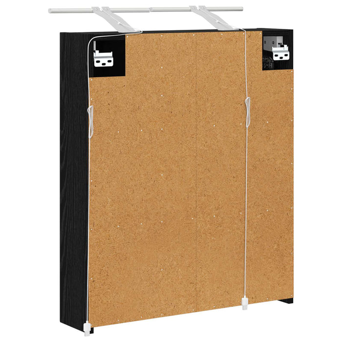 Dulap cu oglindă pentru baie Stejar Negru 60 x 14,5 x 70 cm - WALTI WALTI