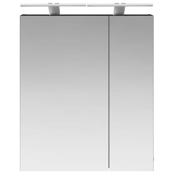 Dulap cu oglindă pentru baie Stejar Negru 60 x 14,5 x 70 cm - WALTI WALTI