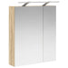 Dulap cu oglindă pentru baie Stejar Sonoma 60 x 14,5 x 70 cm - WALTI WALTI