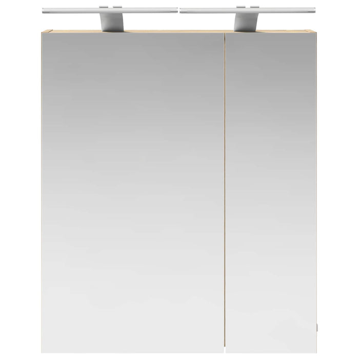 Dulap cu oglindă pentru baie Stejar Sonoma 60 x 14,5 x 70 cm - WALTI WALTI