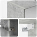 Dulap cu oglindă pentru baie Gri din beton 60 x 14,5 x 70 cm - WALTI WALTI