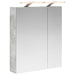 Dulap cu oglindă pentru baie Gri din beton 60 x 14,5 x 70 cm - WALTI WALTI