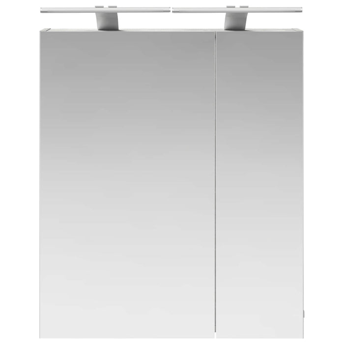 Dulap cu oglindă pentru baie Gri din beton 60 x 14,5 x 70 cm - WALTI WALTI