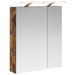 Dulap cu oglindă pentru baie Stejar fumuriu 60 x 14,5 x 70 cm - WALTI WALTI