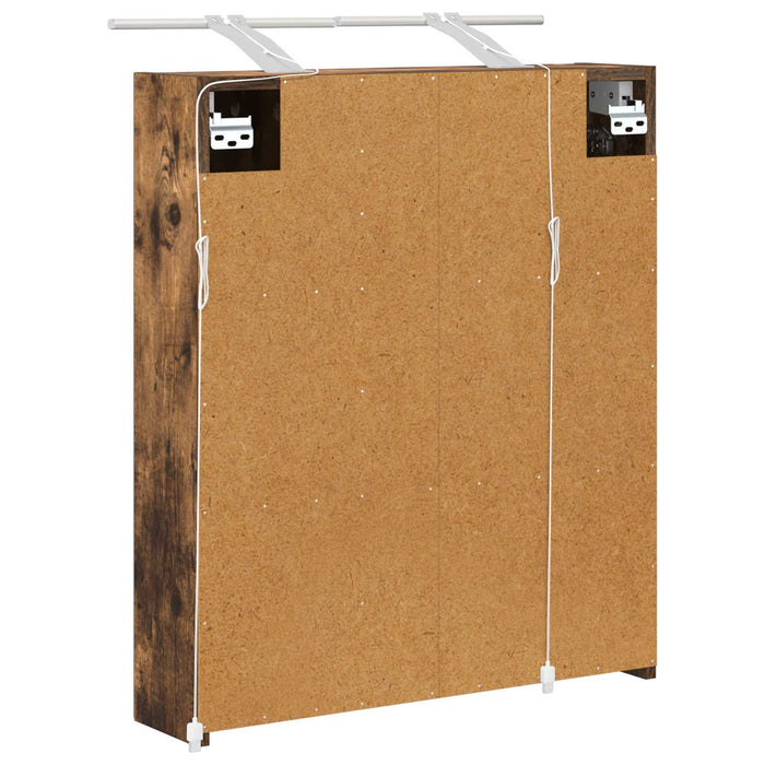 Dulap cu oglindă pentru baie Stejar fumuriu 60 x 14,5 x 70 cm - WALTI WALTI