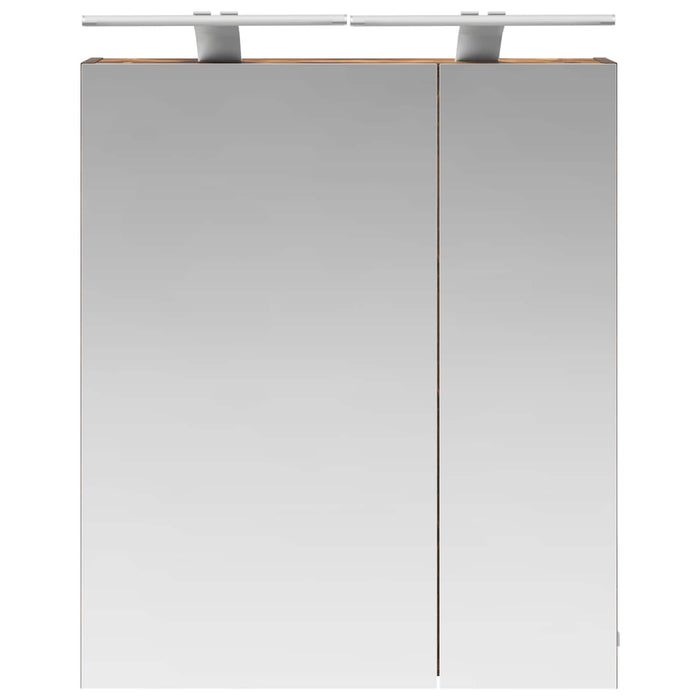Dulap cu oglindă pentru baie Stejar fumuriu 60 x 14,5 x 70 cm - WALTI WALTI