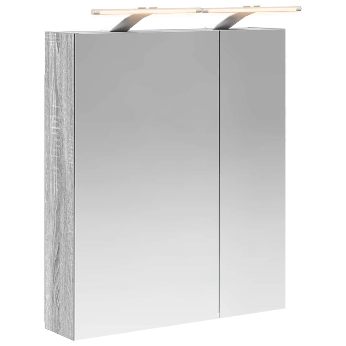 Dulap cu oglindă pentru baie Gri Sonoma 60 x 14,5 x 70 cm - WALTI WALTI
