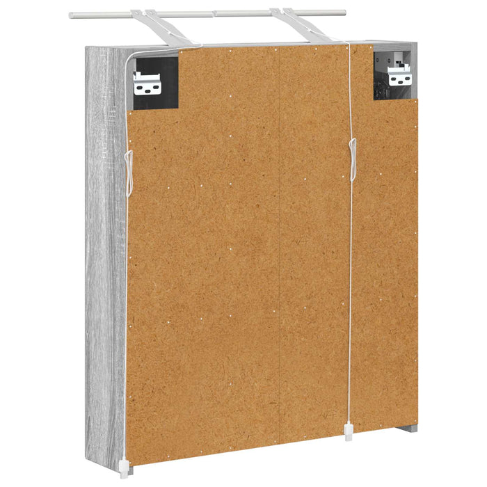 Dulap cu oglindă pentru baie Gri Sonoma 60 x 14,5 x 70 cm - WALTI WALTI