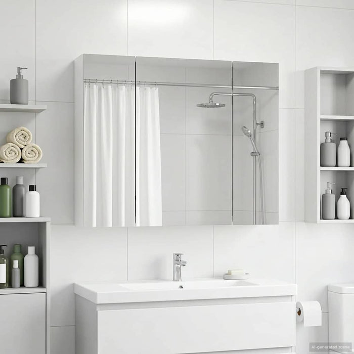 Dulap cu oglindă pentru baie Alb 60 x 14,5 x 50 cm - WALTI WALTI