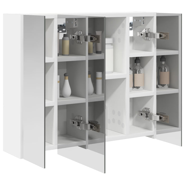 Dulap cu oglindă pentru baie Alb 60 x 14,5 x 50 cm - WALTI WALTI