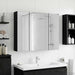 Dulap cu oglindă pentru baie Stejar Negru 60 x 14,5 x 50 cm - WALTI WALTI