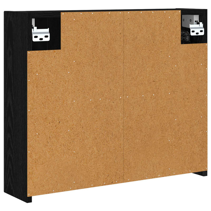 Dulap cu oglindă pentru baie Stejar Negru 60 x 14,5 x 50 cm - WALTI WALTI