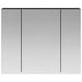 Dulap cu oglindă pentru baie Stejar Negru 60 x 14,5 x 50 cm - WALTI WALTI