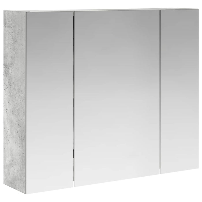 Dulap cu oglindă pentru baie Gri din beton 60 x 14,5 x 50 cm - WALTI WALTI