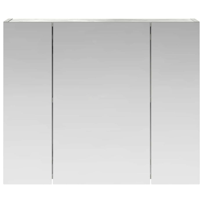 Dulap cu oglindă pentru baie Gri din beton 60 x 14,5 x 50 cm - WALTI WALTI