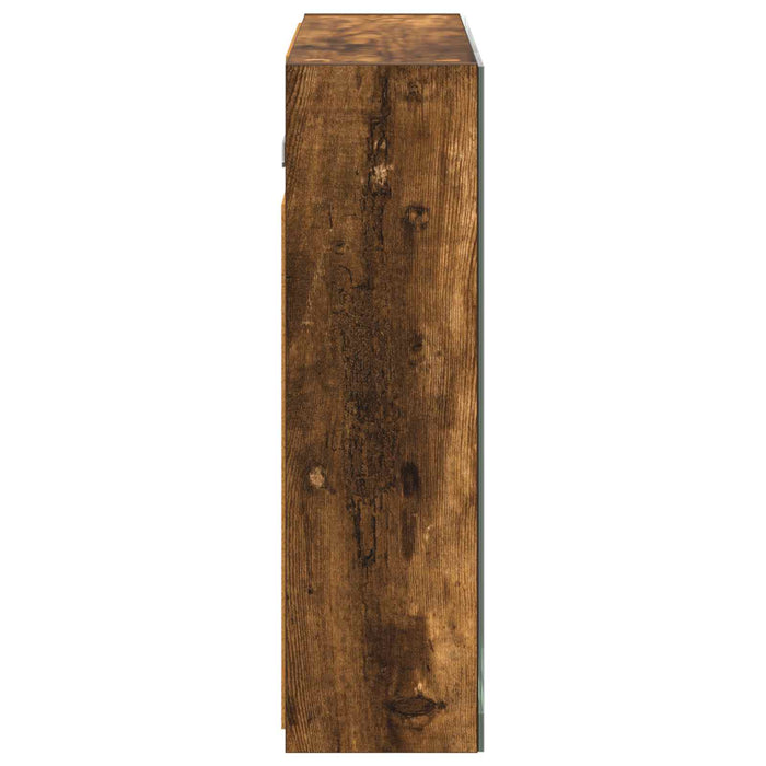 Dulap cu oglindă pentru baie Stejar fumuriu 60 x 14,5 x 50 cm - WALTI WALTI