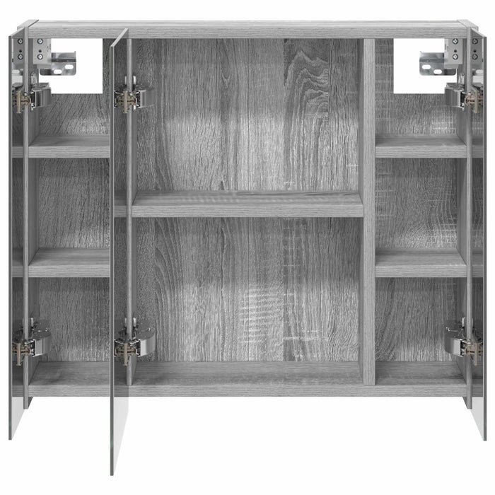 Dulap cu oglindă pentru baie Gri Sonoma 60 x 14,5 x 50 cm - WALTI WALTI