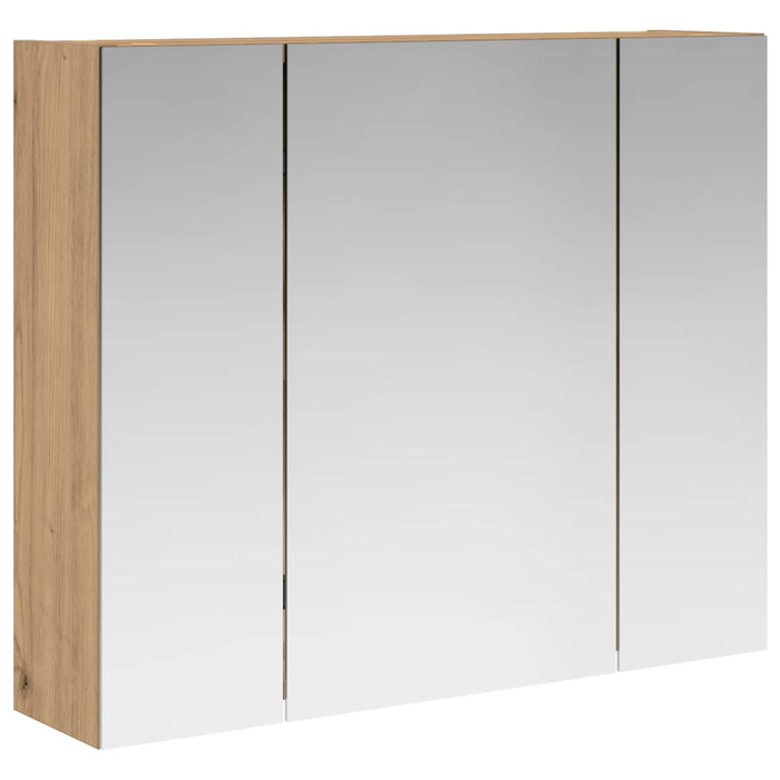 Dulap cu oglindă pentru baie Stejar artizanal 60 x 14,5 x 50 cm - WALTI WALTI
