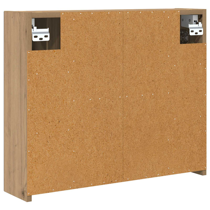 Dulap cu oglindă pentru baie Stejar artizanal 60 x 14,5 x 50 cm - WALTI WALTI